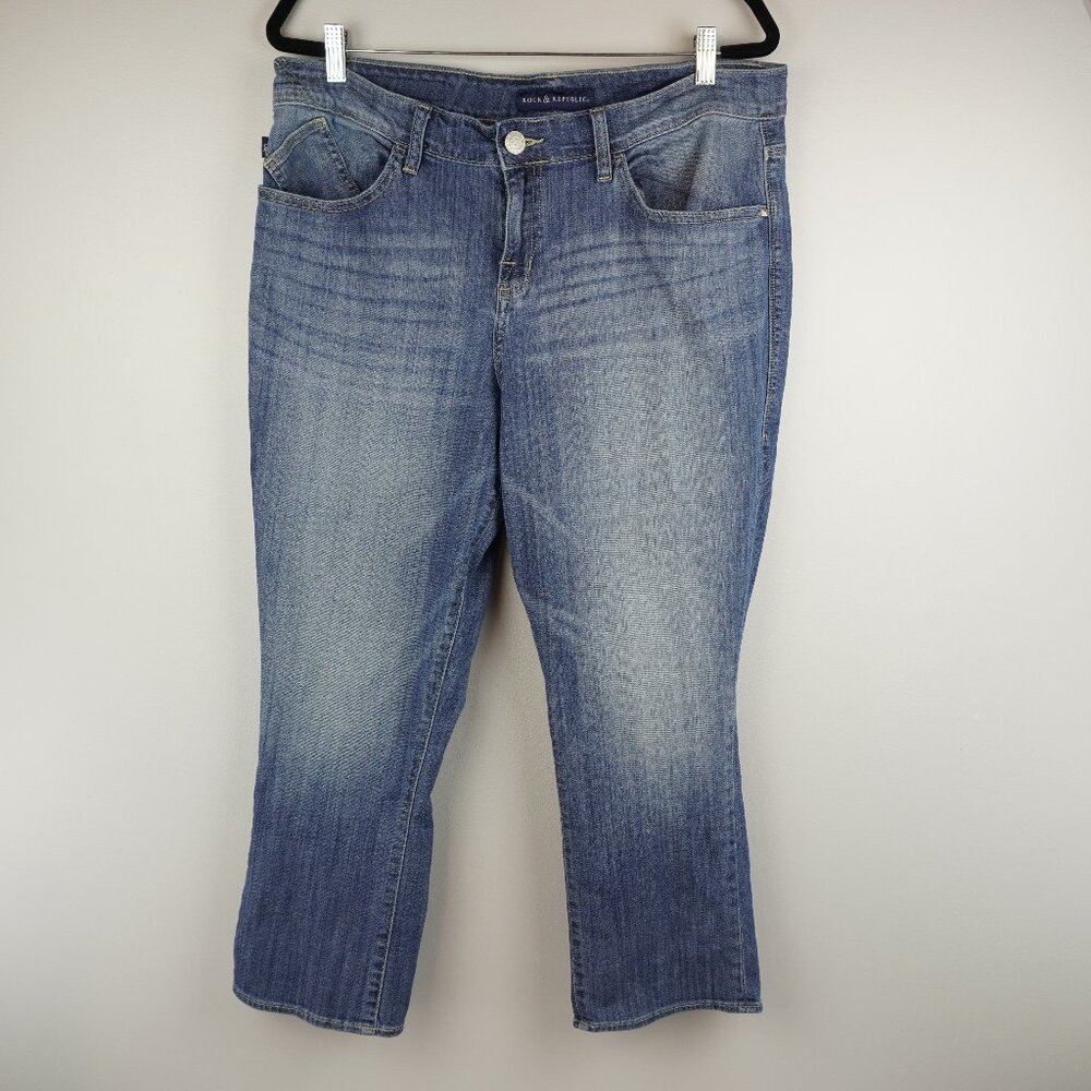 Rock & Republic Straight Leg Jeans Size 16‎